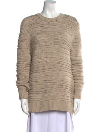 Michael Kors Collection Printed Crew Neck Sweater