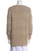 Michael Kors Collection Printed Crew Neck Sweater