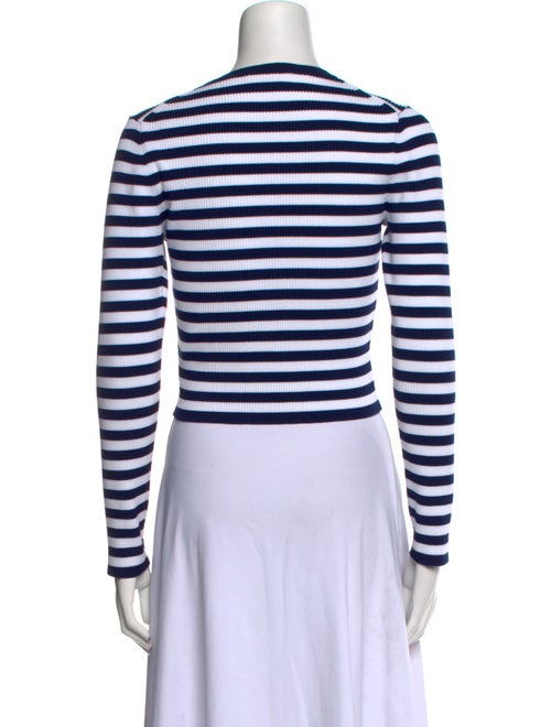 Michael Kors Collection Striped Crew Neck Sweater