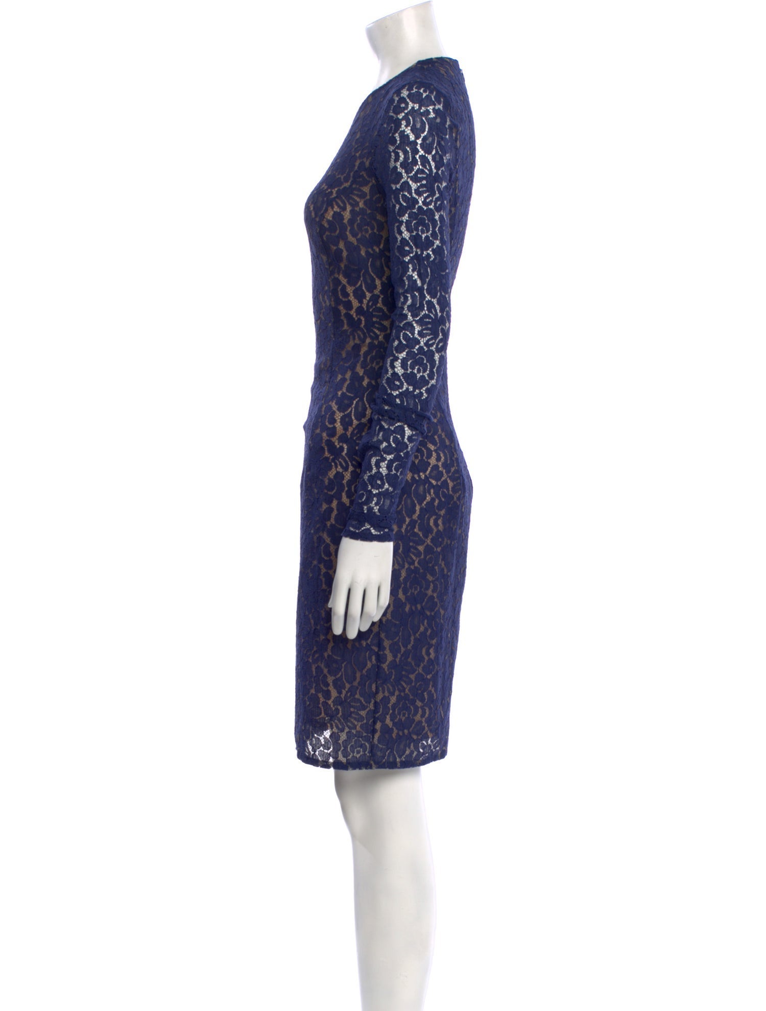 Michael Kors Collection Lace Pattern Knee-Length Dress