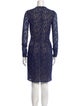 Michael Kors Collection Lace Pattern Knee-Length Dress