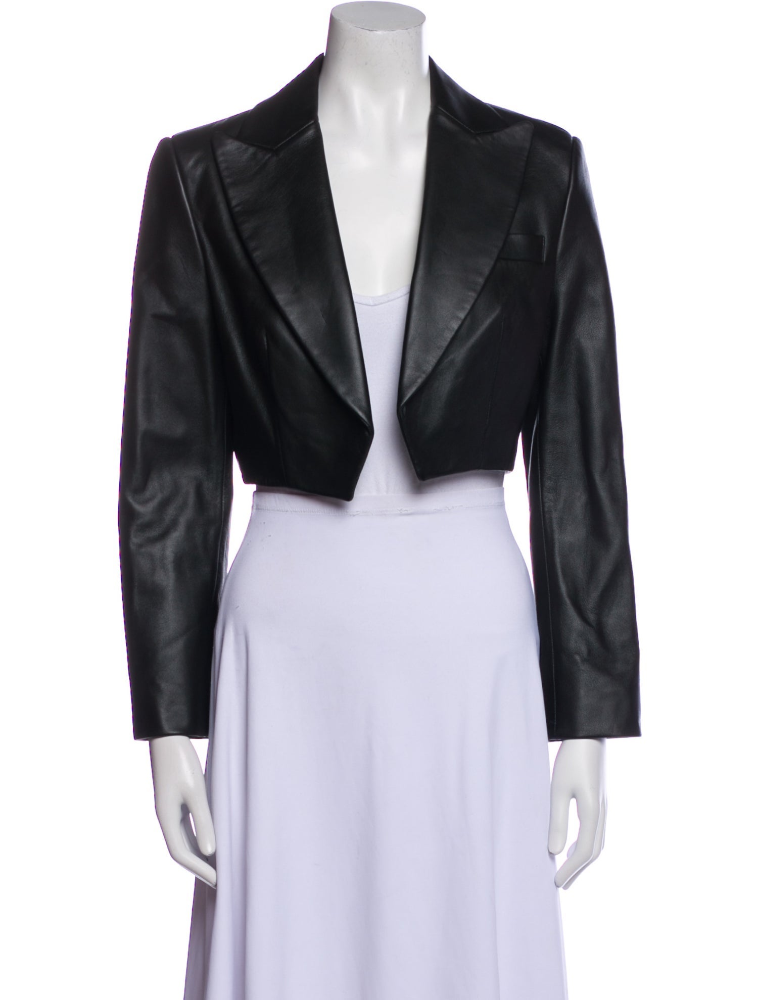 Michael Kors Collection Leather Bolero