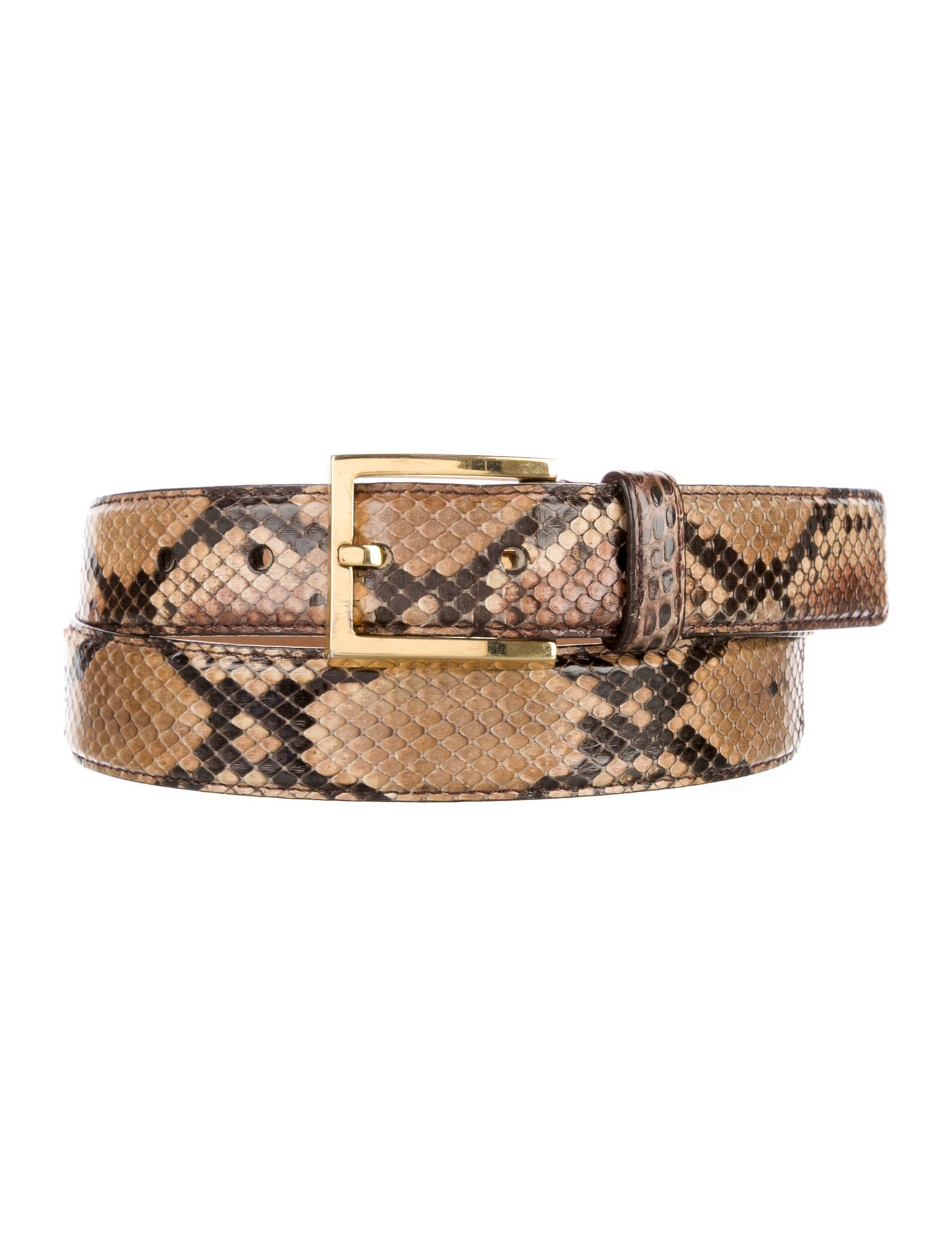 Michael Kors Collection Embossed Leather Belt