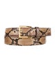 Michael Kors Collection Embossed Leather Belt