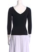 Michael Kors Collection Merino Wool Scoop Neck Top