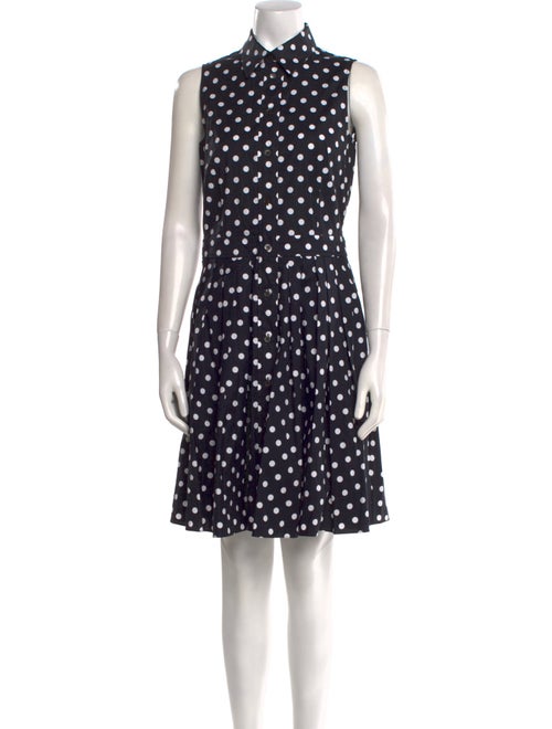 Michael Kors Collection Polka Dot Print Knee-Length Dress