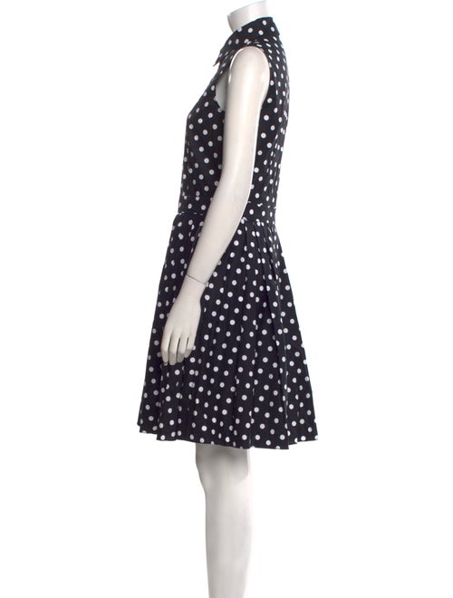 Michael Kors Collection Polka Dot Print Knee-Length Dress