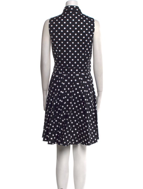 Michael Kors Collection Polka Dot Print Knee-Length Dress