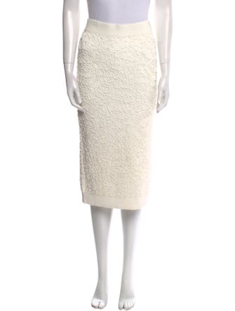 Michael Kors Collection Embroidered Accent Knee-Length Skirt