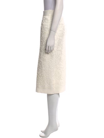 Michael Kors Collection Embroidered Accent Knee-Length Skirt