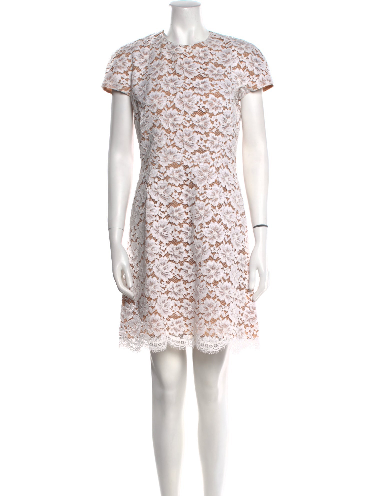 Michael Kors Collection Lace Pattern Mini Dress