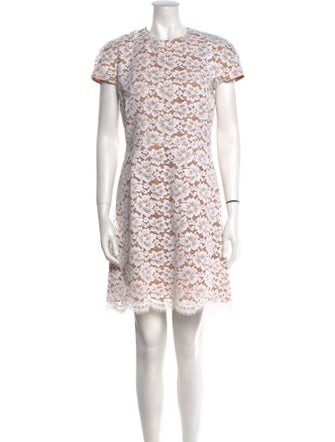 Michael Kors Collection Lace Pattern Mini Dress
