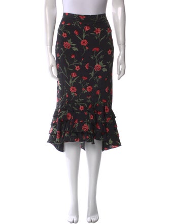 Michael Kors Collection Silk Midi Length Skirt