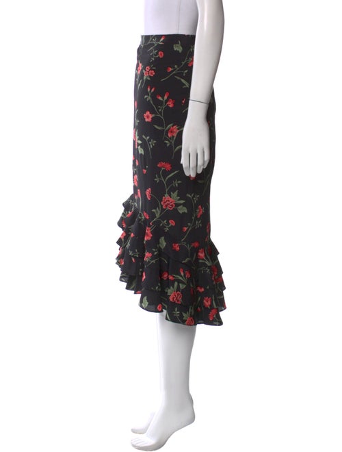 Michael Kors Collection Silk Midi Length Skirt