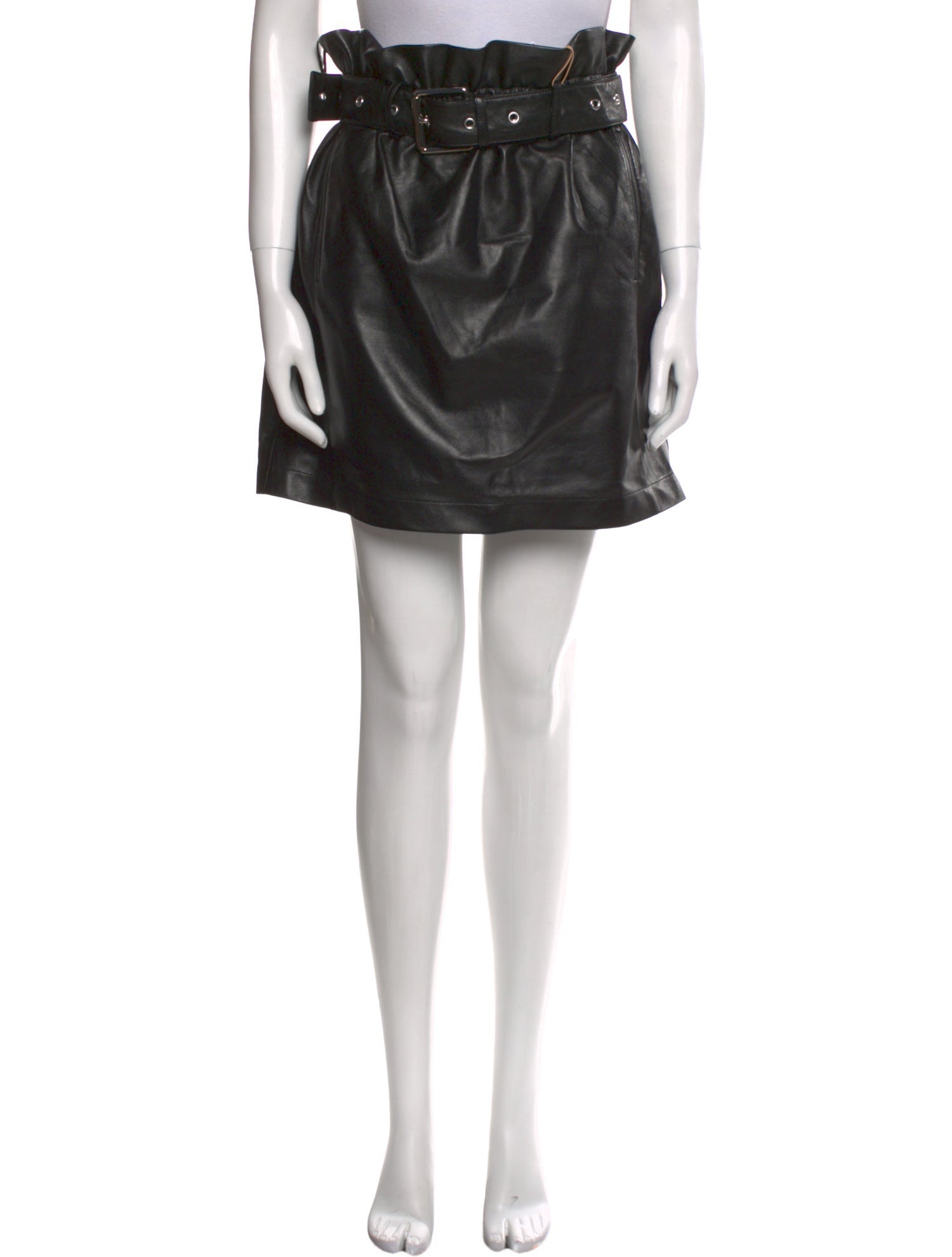 Michael Kors Collection Leather Mini Skirt w/ Tags