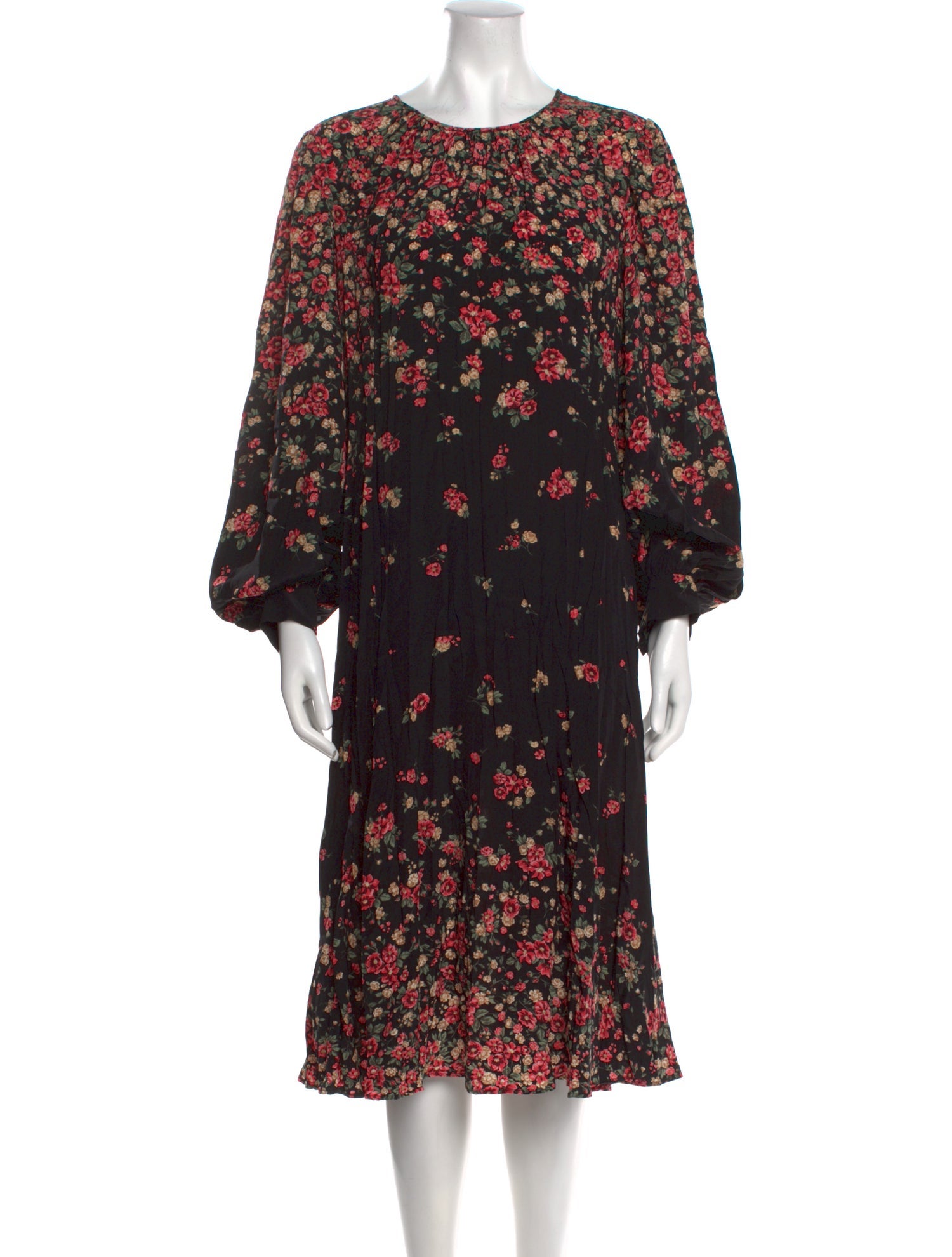 Michael Kors Collection Silk Midi Length Dress