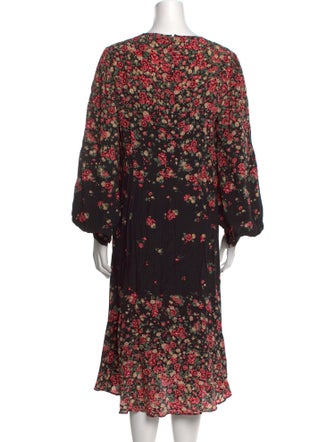 Michael Kors Collection Silk Midi Length Dress