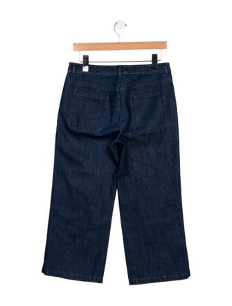 Michael Kors Collection High-Rise Wide Leg Jeans