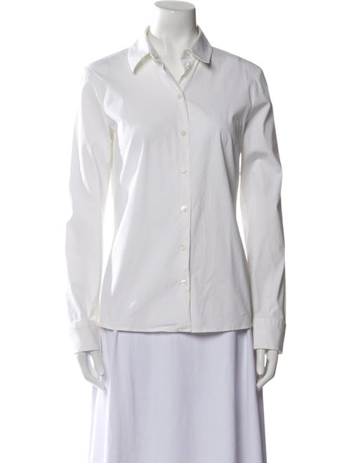 Michael Kors Collection Long Sleeve Button-Up Top