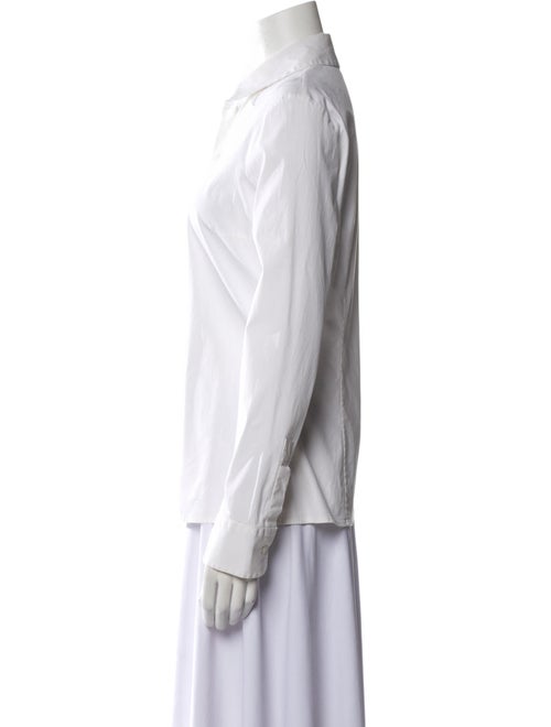 Michael Kors Collection Long Sleeve Button-Up Top