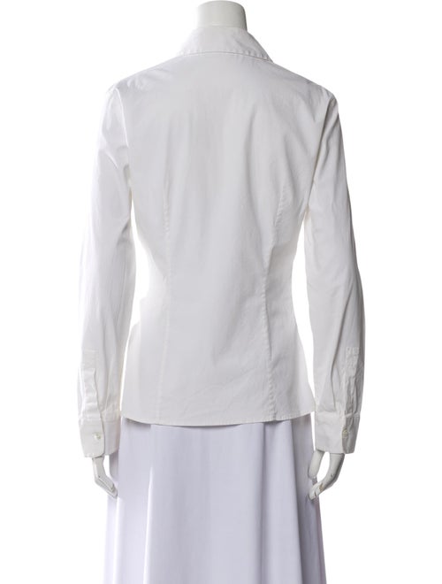 Michael Kors Collection Long Sleeve Button-Up Top