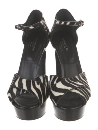 Michael Kors Collection Ponyhair Animal Print D'Orsay Pumps