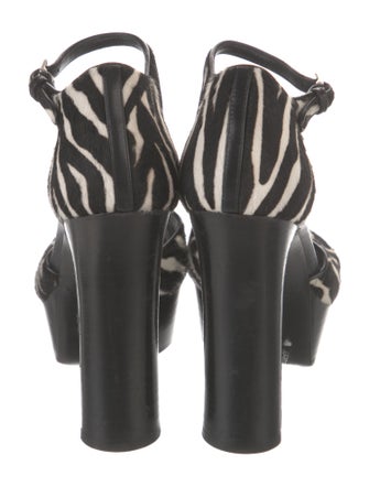 Michael Kors Collection Ponyhair Animal Print D'Orsay Pumps