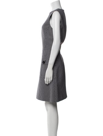 Michael Kors Collection Polka Dot Print Knee-Length Dress