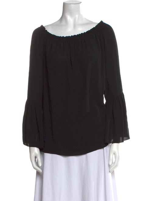 Michael Kors Collection Silk Scoop Neck Blouse