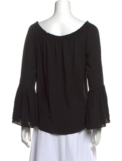 Michael Kors Collection Silk Scoop Neck Blouse