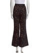 Michael Kors Collection Lace Pattern Wide Leg Pants