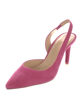 Michael Kors Collection Suede Slingback Pumps