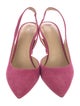 Michael Kors Collection Suede Slingback Pumps