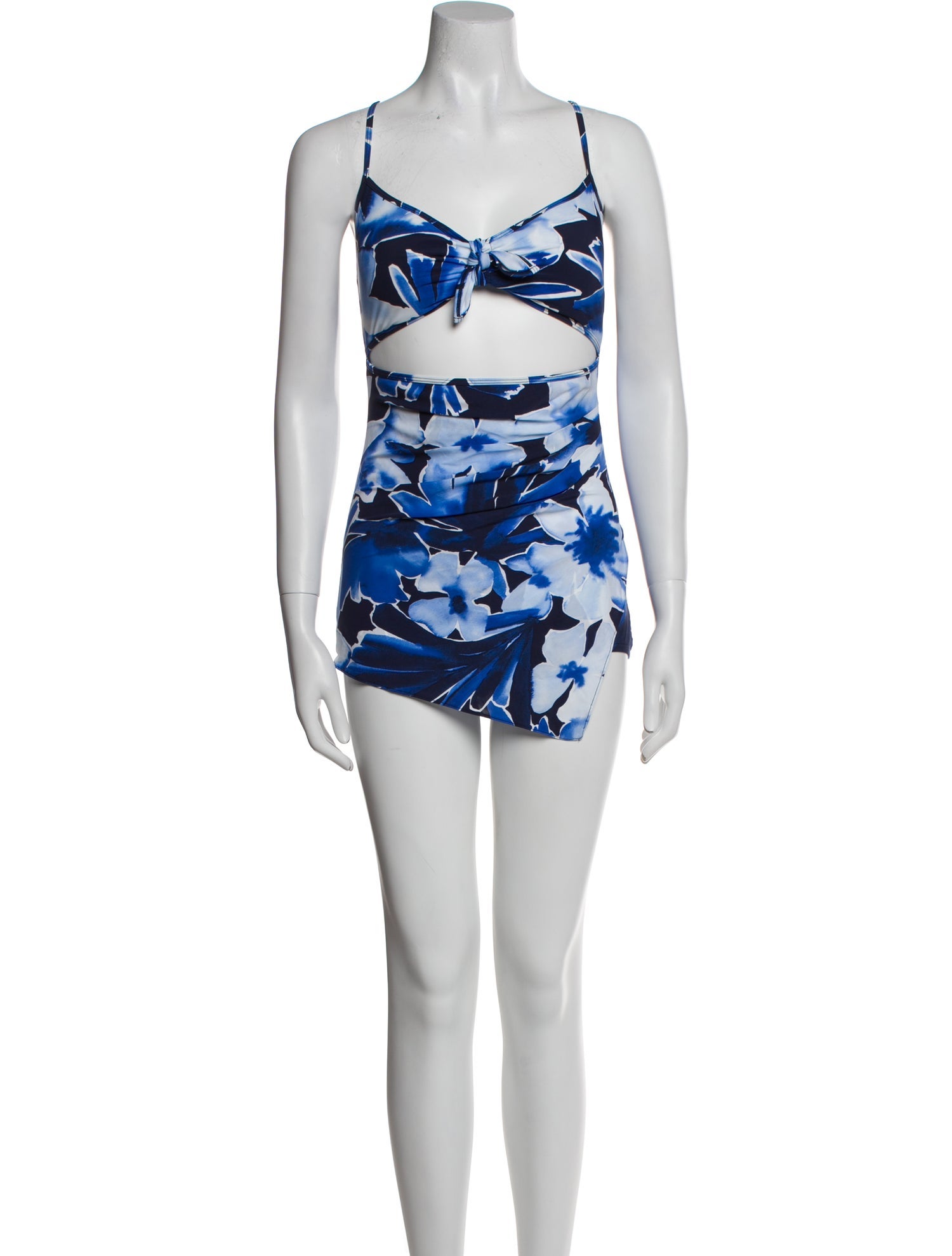 Michael Kors Collection Floral Print Cutout Accent Bikini