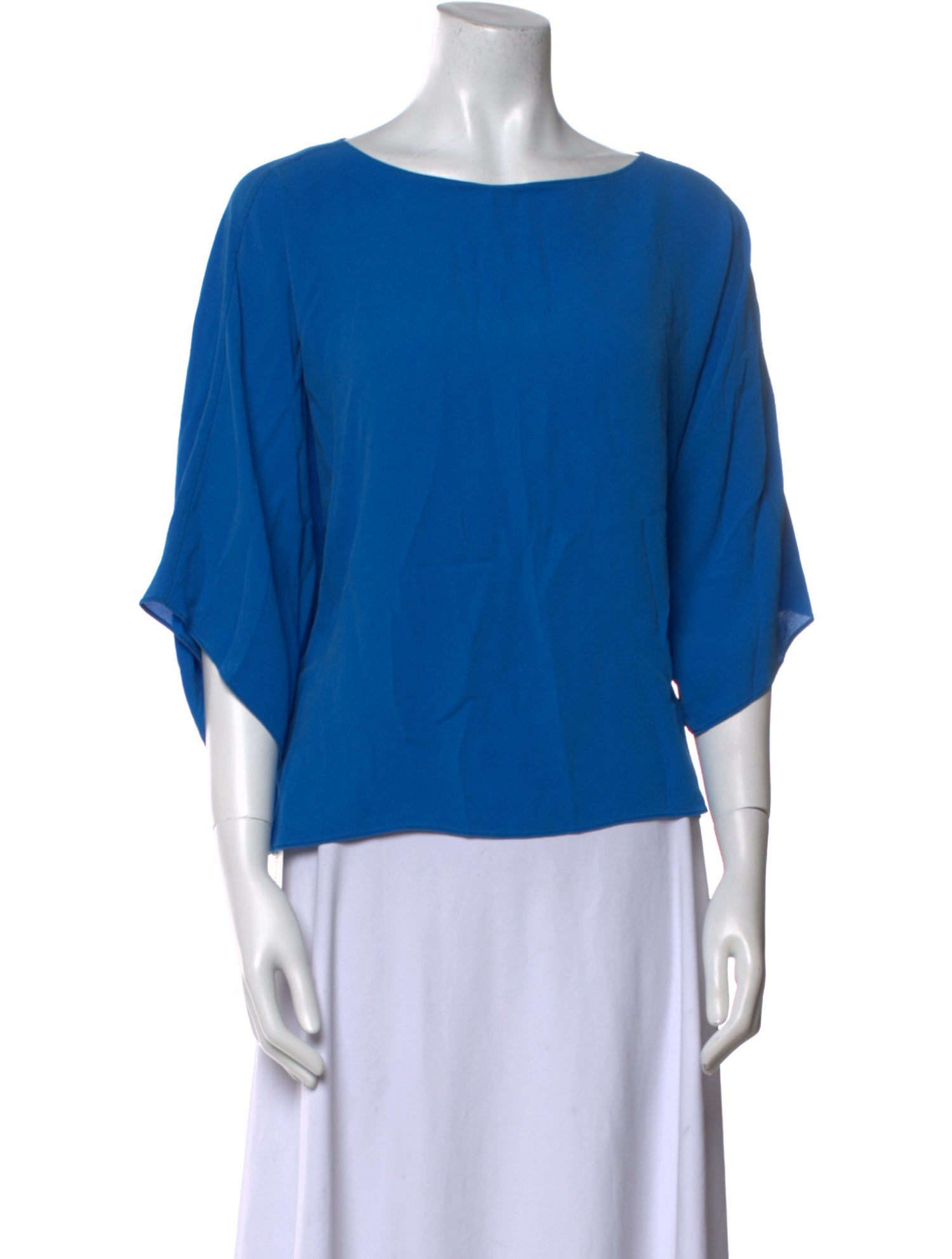 Michael Kors Collection Silk Bateau Neckline Blouse