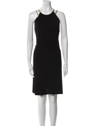 Michael Kors Collection Scoop Neck Knee-Length Dress