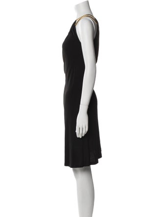Michael Kors Collection Scoop Neck Knee-Length Dress