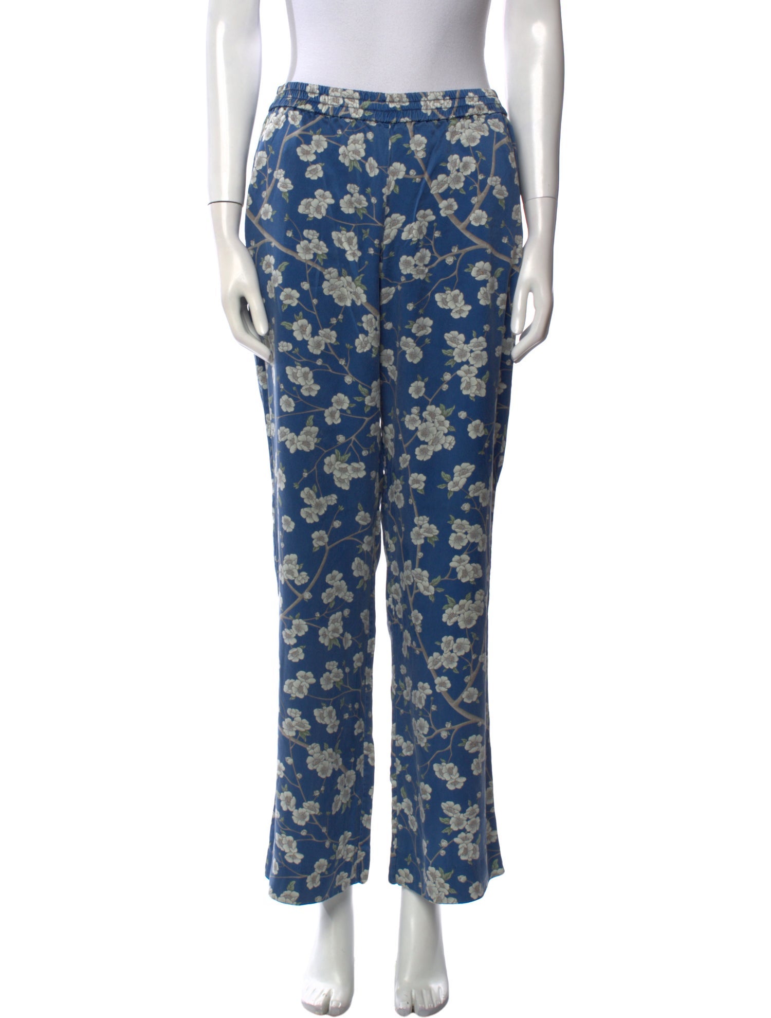 Michael Kors Collection Silk Wide Leg Pants