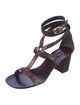 Michael Kors Collection Snakeskin Animal Print Gladiator Sandals