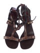 Michael Kors Collection Snakeskin Animal Print Gladiator Sandals