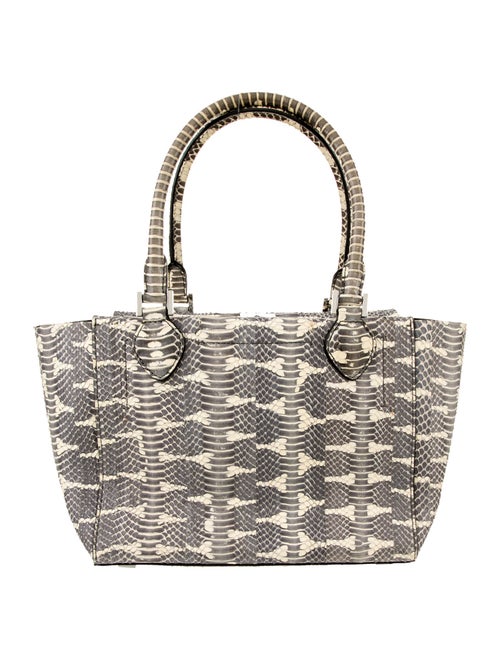 Michael Kors Collection Embossed Leather Top Handle Bag