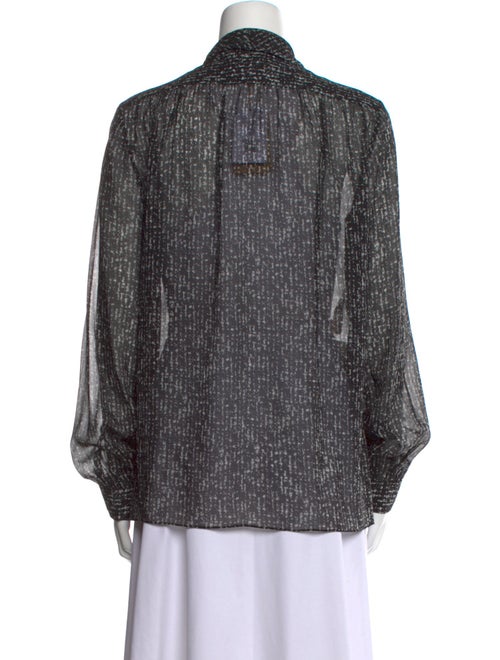 Michael Kors Collection Silk Animal Print Blouse