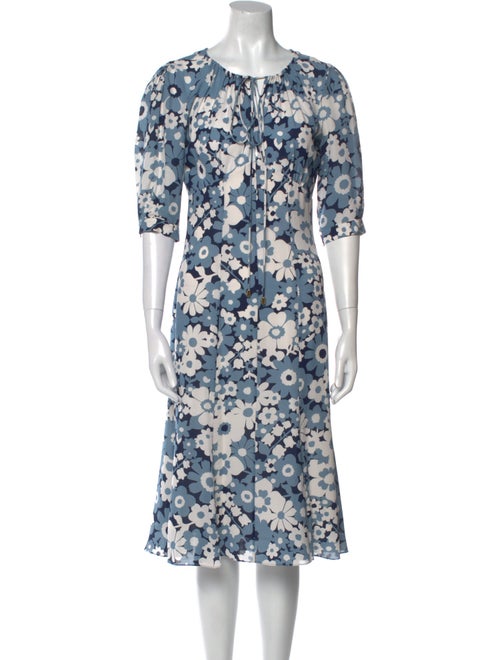 Michael Kors Collection Silk Midi Length Dress