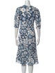 Michael Kors Collection Silk Midi Length Dress