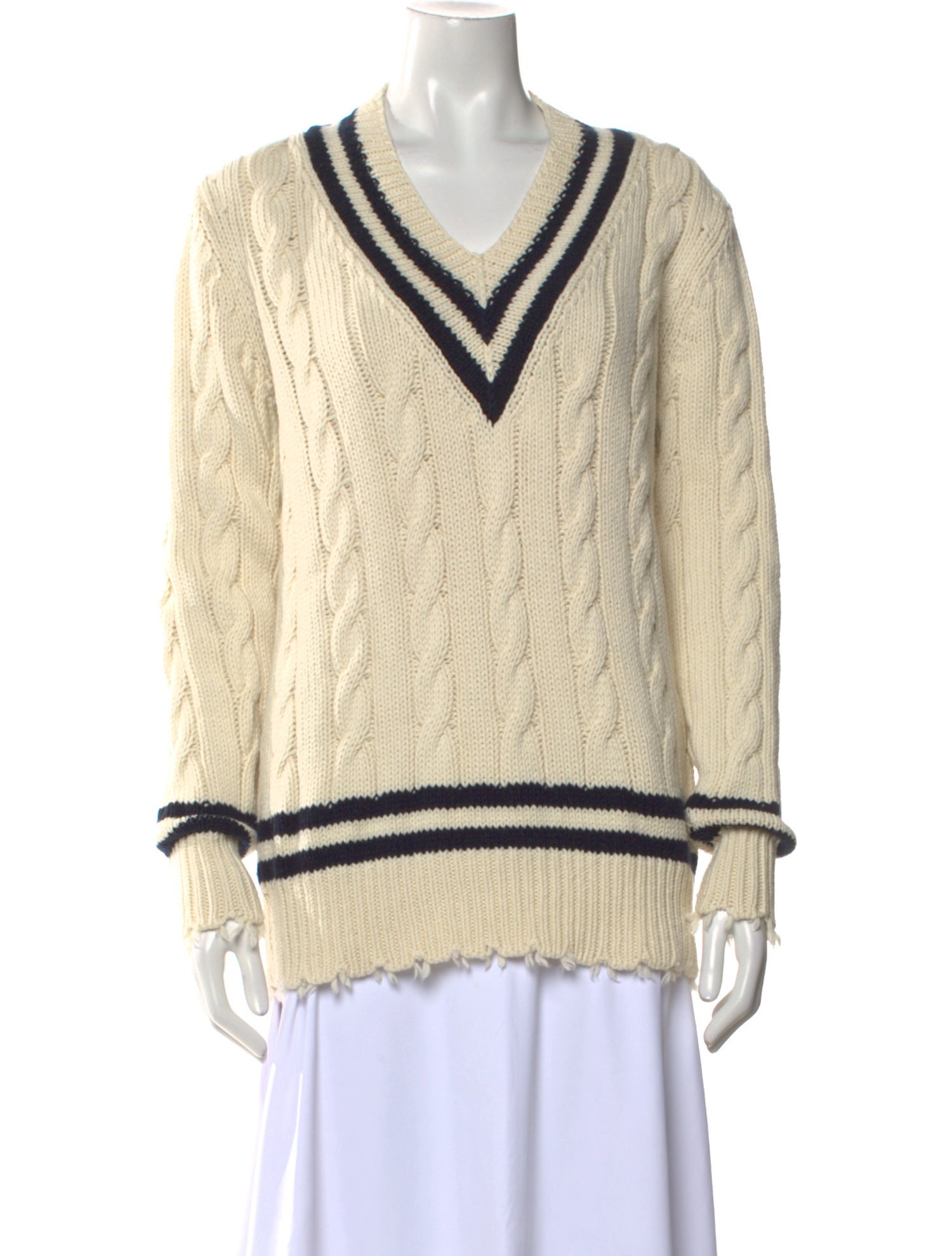 Michael Kors Collection Cashmere Striped Sweater