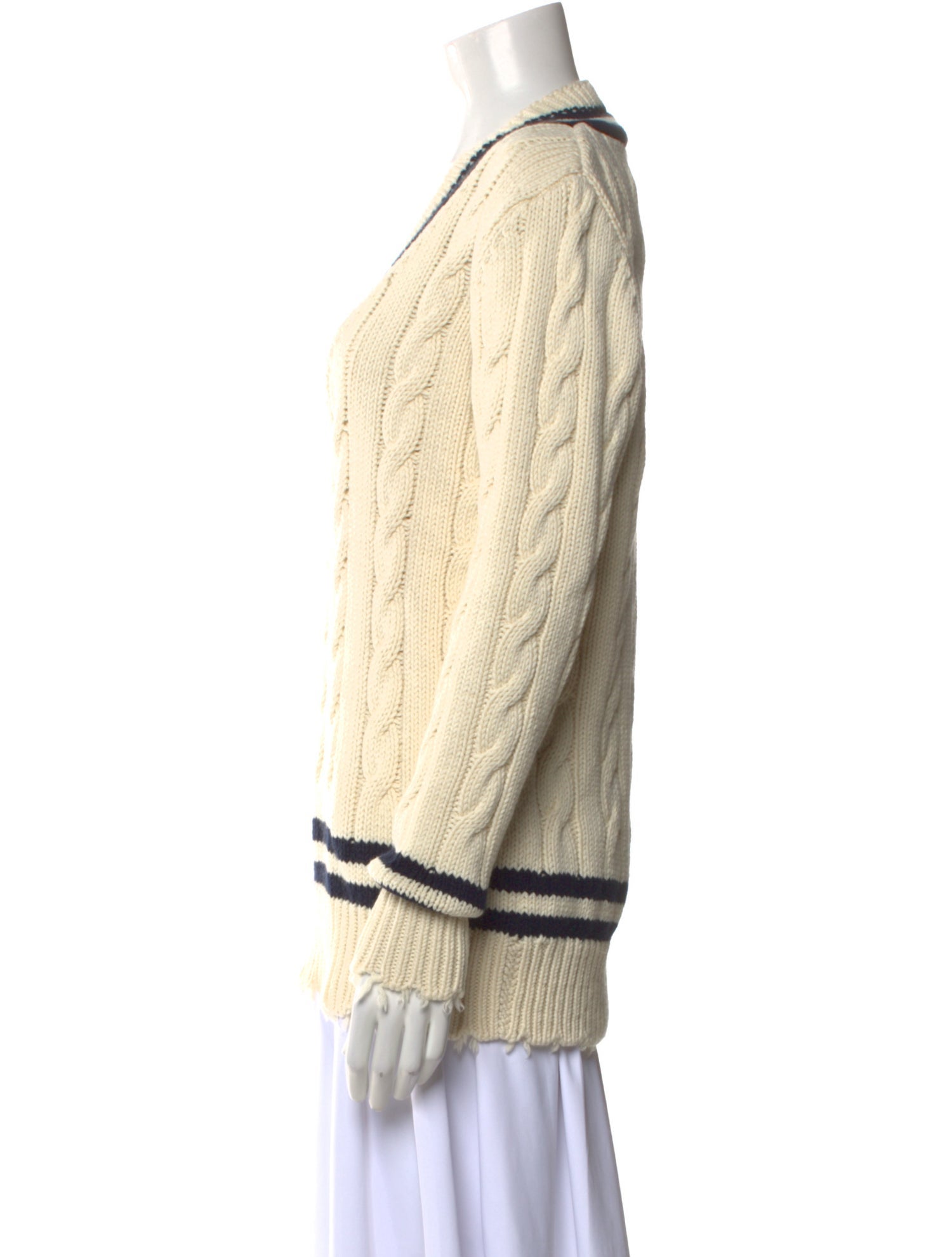 Michael Kors Collection Cashmere Striped Sweater