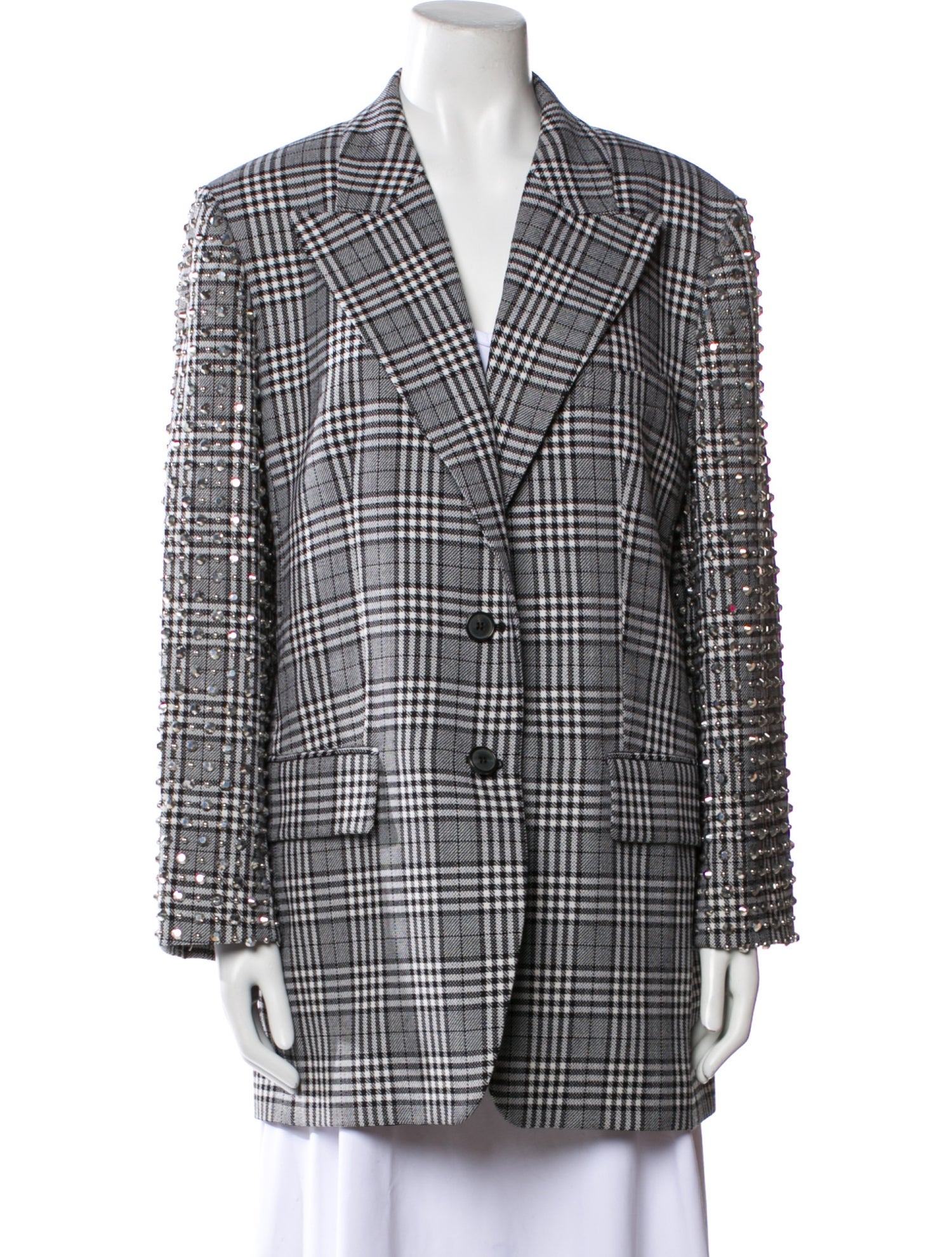 Michael Kors Collection Plaid Print Blazer