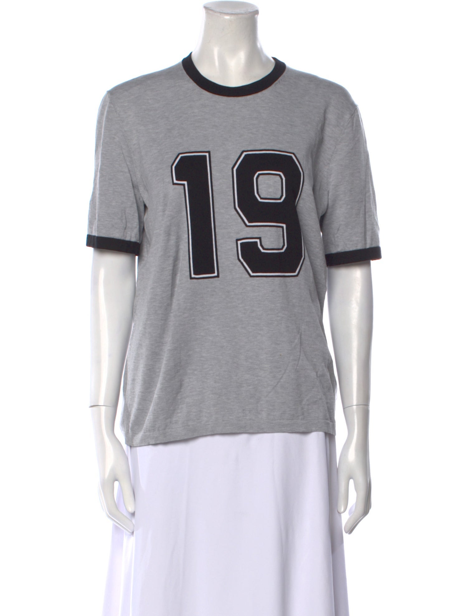 Michael Kors Collection Graphic Print Crew Neck T-Shirt