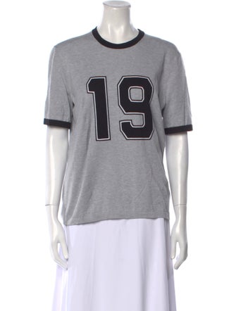 Michael Kors Collection Graphic Print Crew Neck T-Shirt