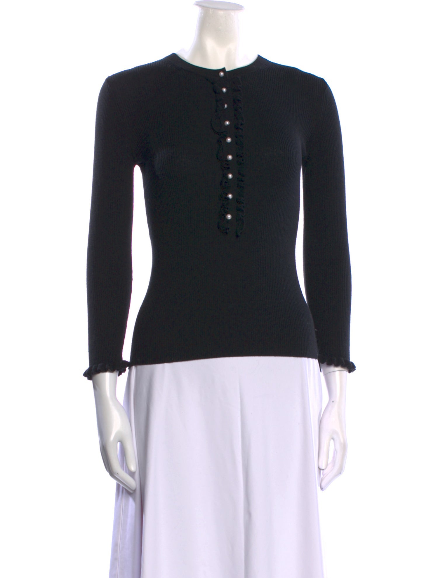 Michael Kors Collection Merino Wool Crew Neck Sweater